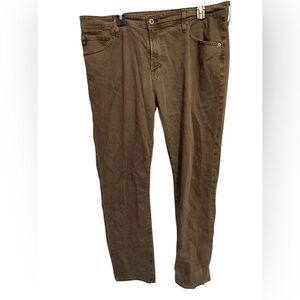 Mens Adriano Goldschmied AG Jeans The Everett Slim‎ Straight in Brown sz 38 x 32